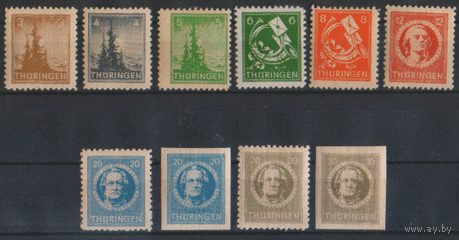 СОЗ. Тюрингия. С. 1/8. 1945. ЧиСт.