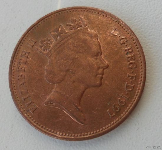 2 пенса Великобритания 1997 г.в.