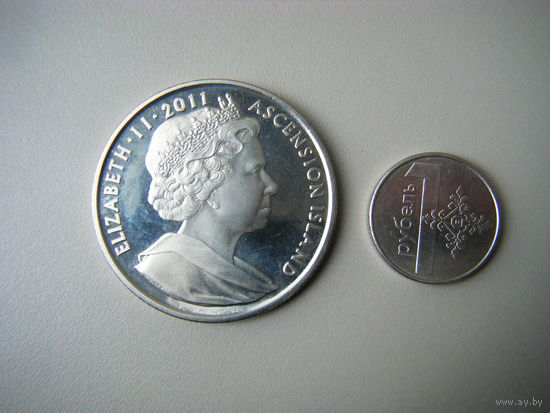 Остров ВОЗНЕСЕНИЯ 1 крона 2011г.