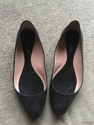 Zara балетки кожаные, размер 35 (размер Zara 36, длина стельки 23 см)