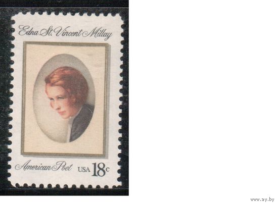 США-1981, (Мих.1498) , **, Личности, Поэтесса, (одиночка)