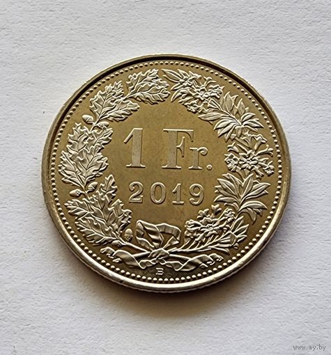 Швейцария 1 франк, 2019