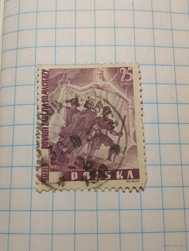 Марка  Польша 1938