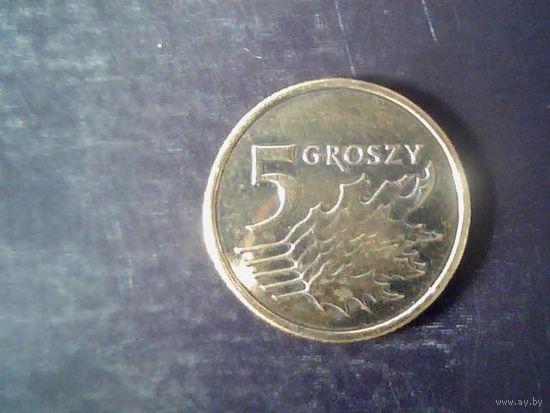 Монеты. Польша 5 Грош 2011.