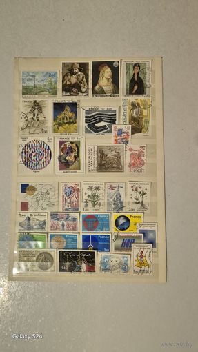 Марки Франции гашенные, сборная тематика