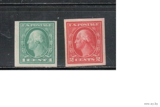 США-1916, (Скотт.481-482), ** , Стандарт, Президенты,Вашингтон,