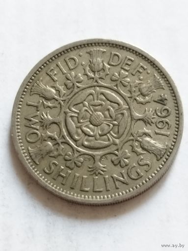 Великобритания 2 шиллинга 1964