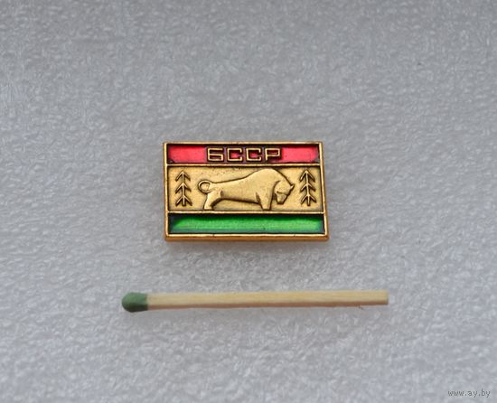 Зубр. Флаг БССР.