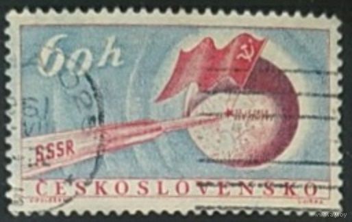 Чехословакия 1959 исследование космоса. без клея