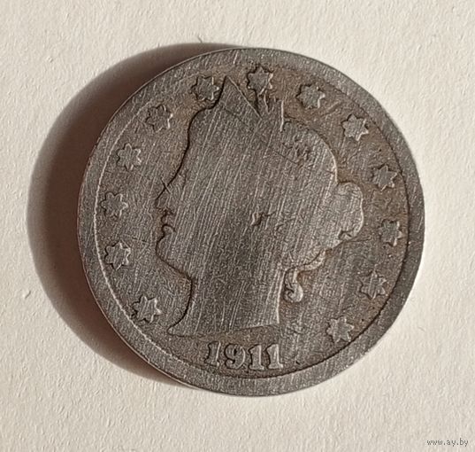 США. 5 центов 1911 г.