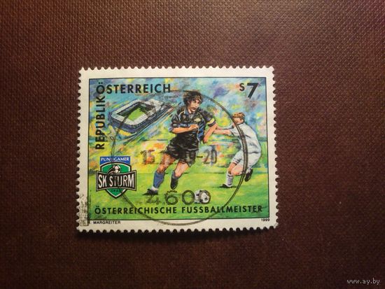 Австрия 1999 г.Чемпионы Австрии по футболу.Футбольный клуб "Штурм"из Граца./23а/