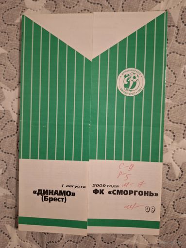 Динамо Брест Соргонь 2009