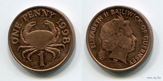 Гернси. 1 пенни (1998, XF)