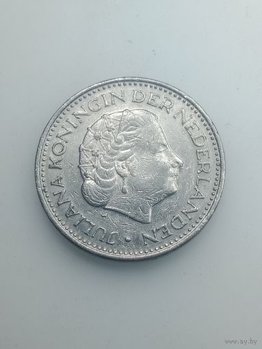 Недерланды 1 гульден 1972 года .