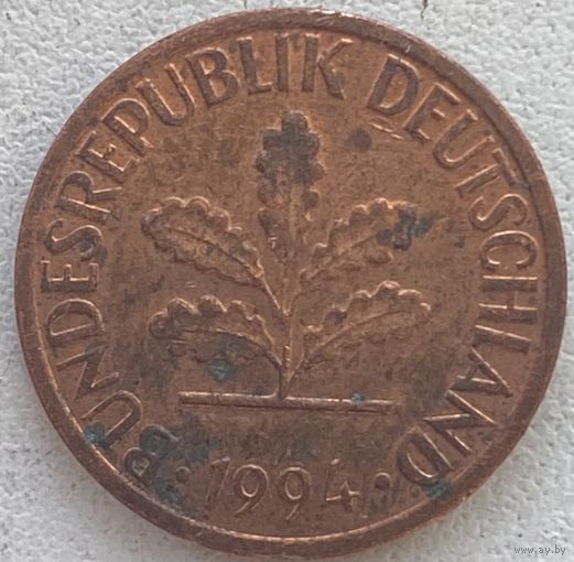 Германия 1 пфенниг 1994 г. G