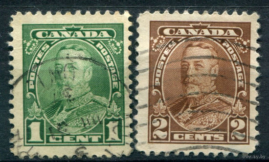 Британские колонии - Канада - 1935г. - король Георг V - 2 марки - гашёные. #3-WB-92-A-1