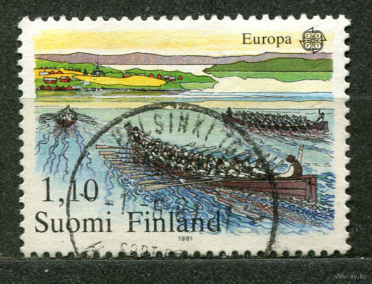 EUROPA CEPT. Фольклор. Церковная гребля. Финляндия. 1981