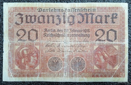 20 марок Германия 1918 г.