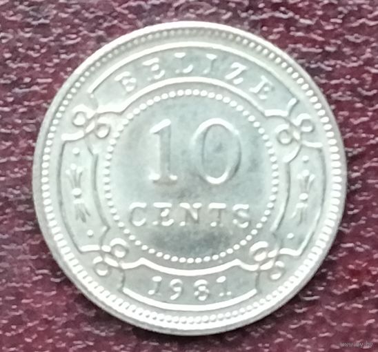 Белиз 10 центов, 1974-2020