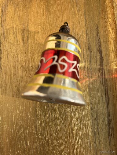 Ёлочная игрушка колокольчик ГДР