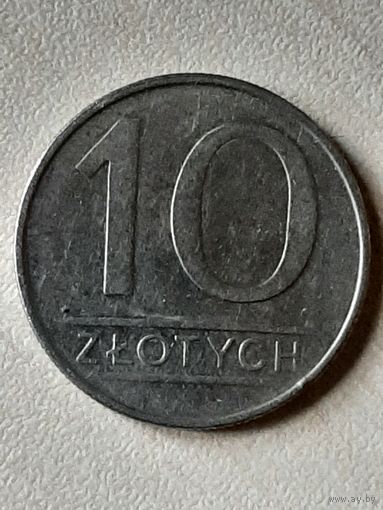 10 злотых Польша 1987.