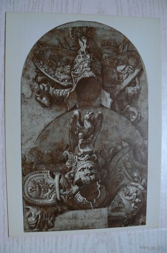 Комплект, Рисунки итальянских художников эпохи Возрождения; 1974 (15 из 16 шт., 14,5*21 см)*