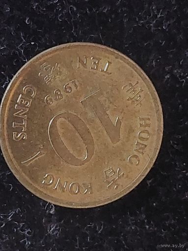 10 центов гонгконг 1989