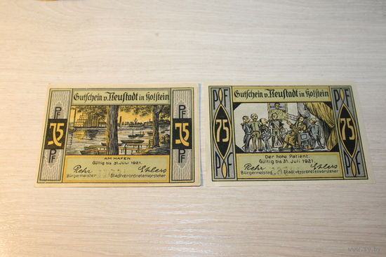 Нотгельды 1921 года, 2 шт.