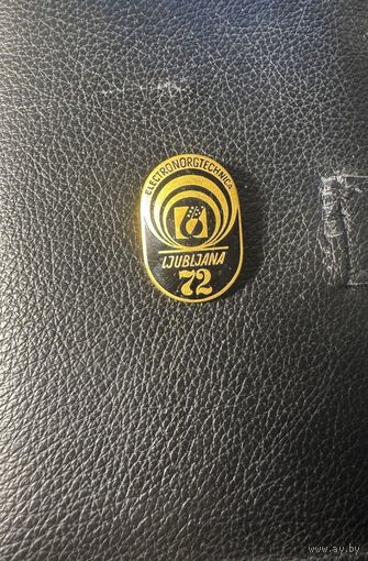 Значок. Электроноргтехника Любляна. ЭЛОРГ 72 СССР