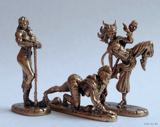 Статуэтки миниатюры Женщины Воины Бронза