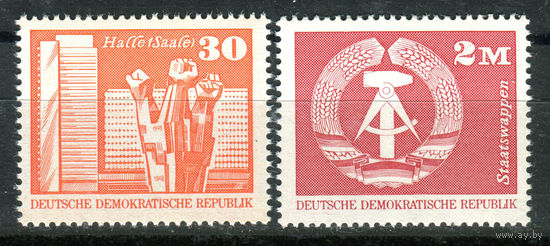 ГДР - 1973г. - Строительство в ГДР. Стандарты - полная серия, MNH [Mi 1899-1900] - 2 марки