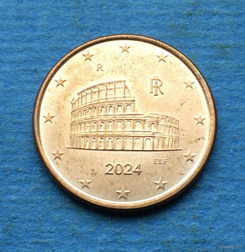 Италия 5 евроцентов 2024