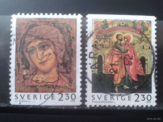 Швеция 1992 Рождество, русские иконы