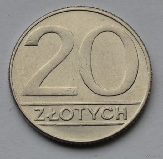 Польша, 20 злотых 1990 г.