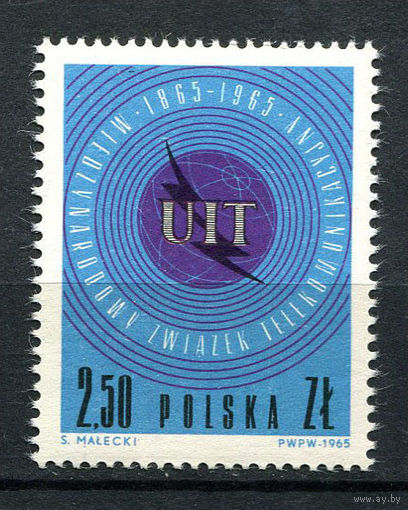 Польша - 1965 - Союз электросвязи - [Mi. 1584] - полная серия - 1 марка. MNH.