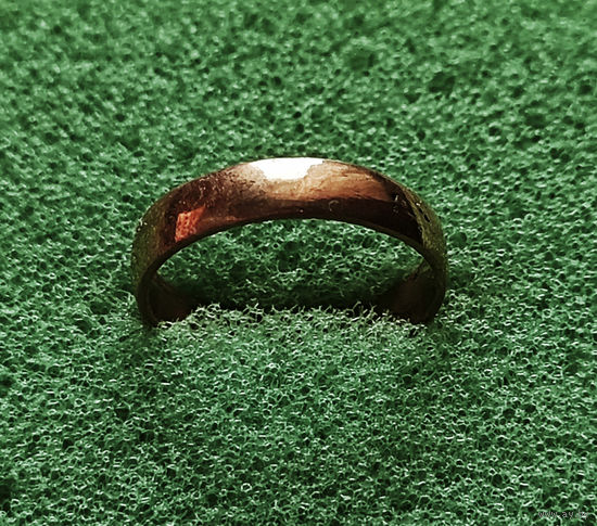 Медное обручальное кольцо XIXв.  Диаметр 14мм. лот ок-6