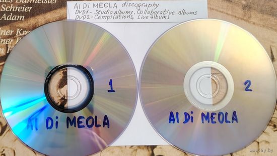 DVD MP3 дискография Al Di MEOLA (New age, Instrumental, Guitar Virtuoso, Flamenco, Jazz, Fusion) - 2 DVD