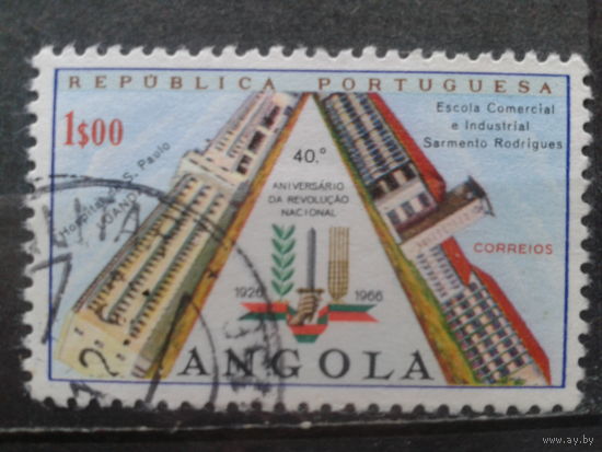 Ангола, колония Португалии, 1966. 40 лет нац. революции, госпиталь