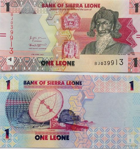 Сьерра Леоне  1 леоне 2022 год UNC