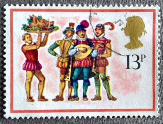 Марка Великобритания 1978 год Рождество