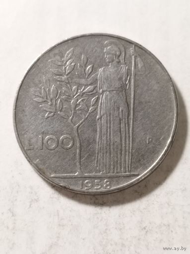Италия 100 лир 1958