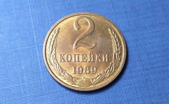 2 копейки 1989. СССР. AU!