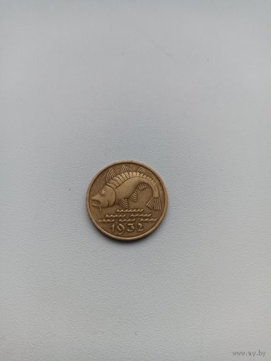 ДАНЦИГ 10 пфенингов 1932 год