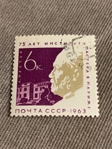 СССР 1963. 75 лет институту Пастера в Париже. Марка из серии