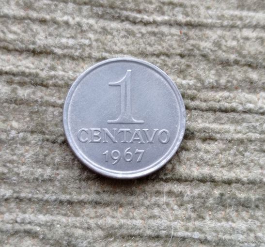 Werty71 Бразилия 1 толстый сентаво 1967 1 год выпуска