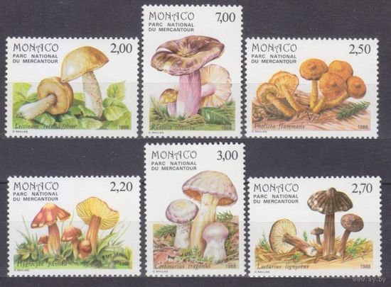 1988 Монако 1861-1866 Грибы 13,00 евро