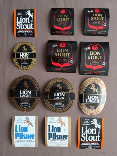 Пивные этикетки из-за бугра, Цейлон (Шри-Ланка), цена за 1 шт., см. описание лота, ю-217 (3407)