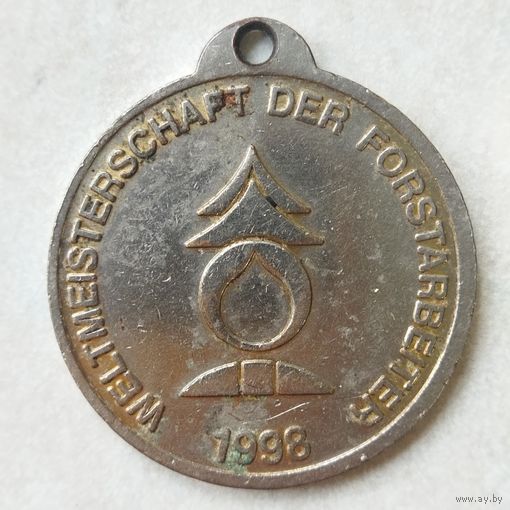 Медаль. Чемпионат мира лесорубов. 1998 год. Спонсор STIHL.