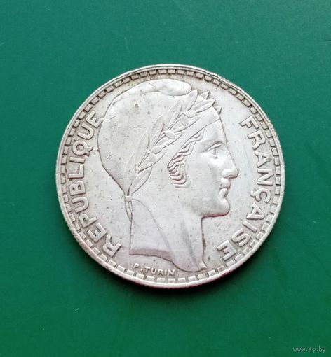 20 франков 1933 Франция серебро