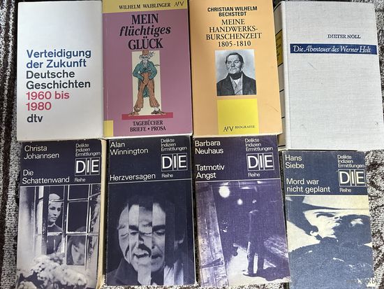 Детективы романы на немецком языке Цена за одну книгу 6 руб / Цена за 8 шт книг 40 руб